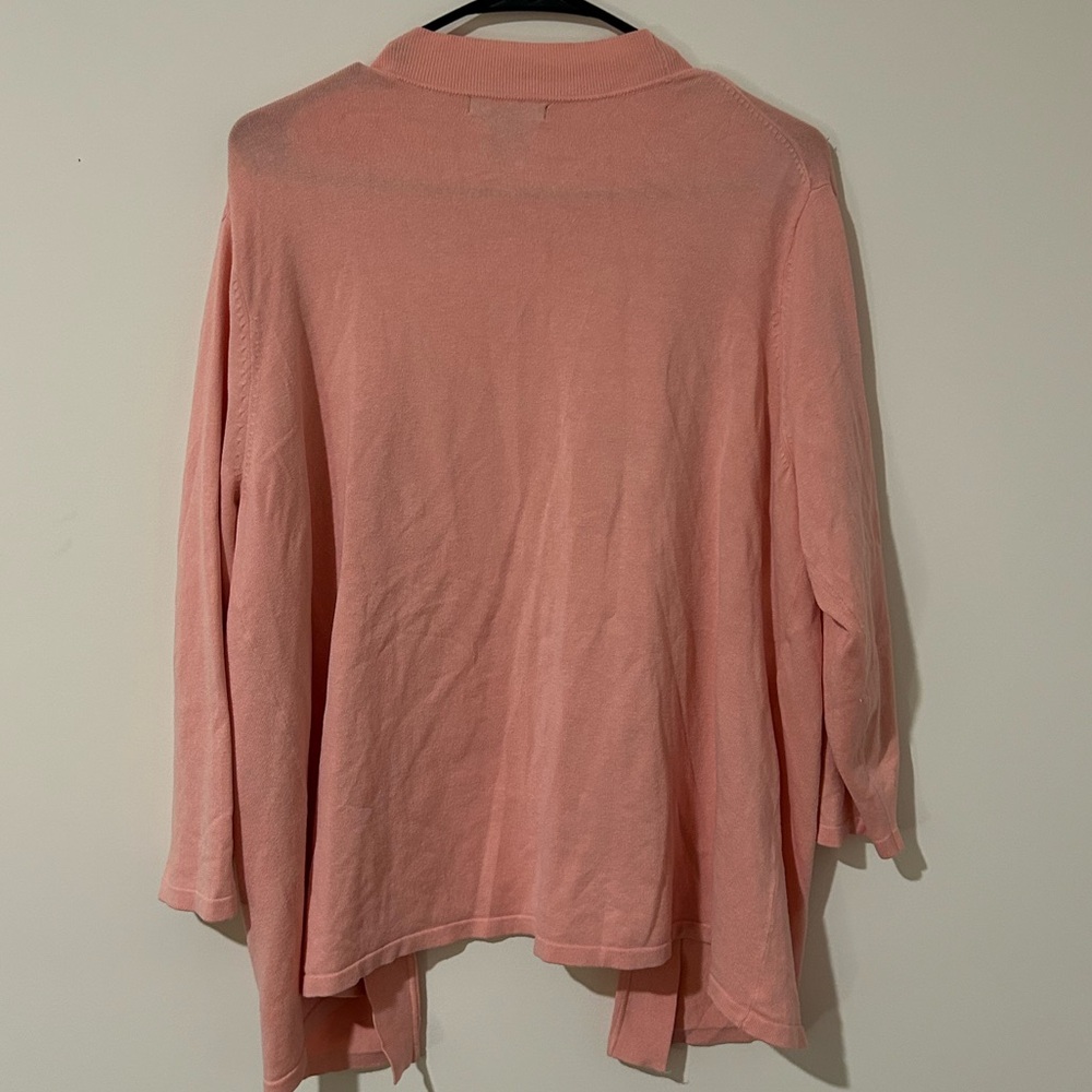 Grace Elements Silk Blush Open-Front Cardigan for… - image 2